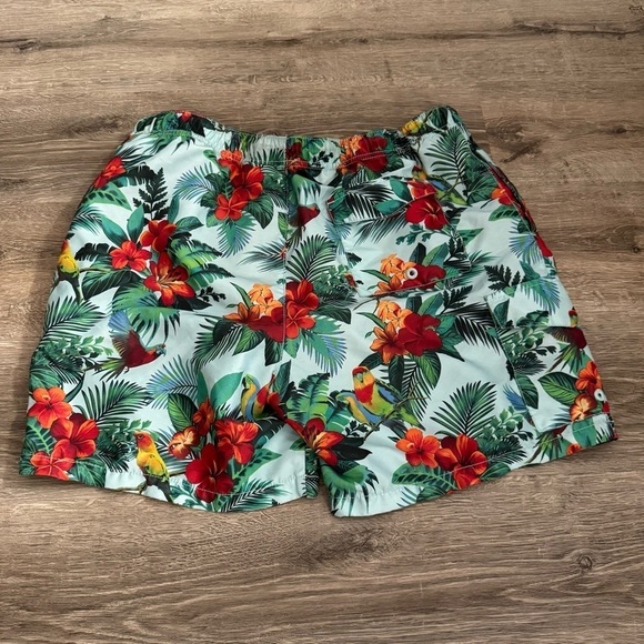 Men's Tommy Bahama Tropical Hawaiian Print Men's Swim Shorts - Picture 8 of 9